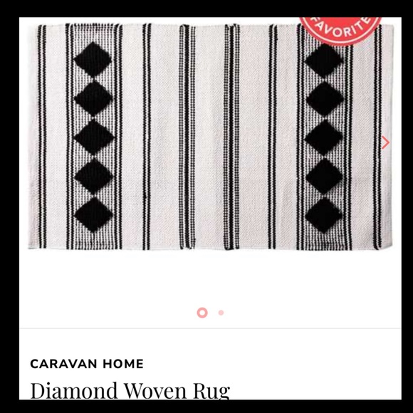 Caravan Other - NWT CARAVAN HOME
Diamond Woven Rug